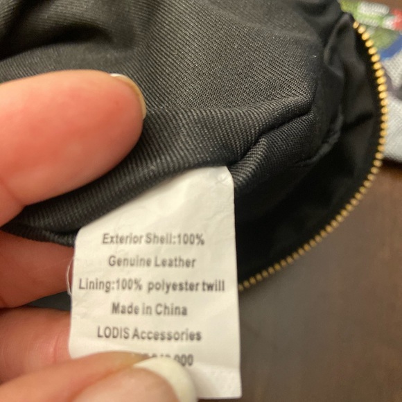 LODIS Leather Clutch With Mini/ Makeup - Picture 7 of 7